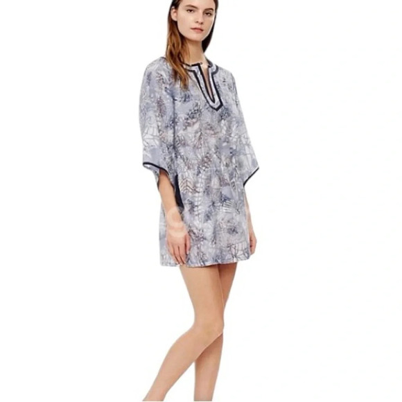 Tory Burch Other - Tory Burch Top/Swimsuit Cover Sz S Blue EUC‎